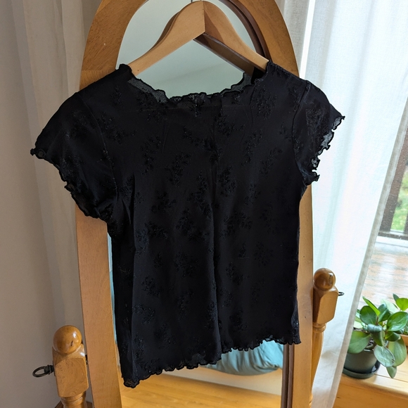 ✨ Vintage - Floral print sheer t-shirt - Picture 2 of 6